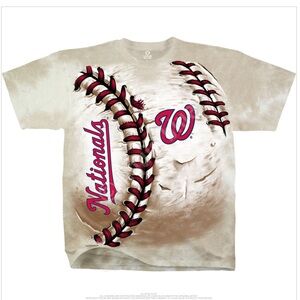 Liquid Blue Baseball Tee Washington Nationals Hardball
Tie-Dye T-Shirt Size Med